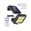Kaliteli 3.5 mt Kablolu Sensörlü Solar Sokak Lambası, 144 LED