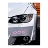 Kalp Desenli Oto Sticker, Araba Dekorasyon Aksesuarı