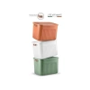 Kapaklı 20 Litre Çok Amaçlı Kutu - Deri Kulp Detaylı Organizer