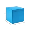 Kapaklı Hediye Kutusu - Turkuaz Mavi, 18.4 cm
