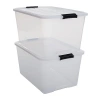 Kapaklı Şeffaf Saklama Kutuları - 2li Set, 45L