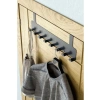 Kapı Arkası Askılık, 8 Kancalı Metal Organizer, Siyah
