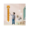 Kaplan Temalı Çocuk Boy Ölçer Duvar Stickerı, 50-120 cm