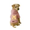 Kapüşonlu Pembe Kedi ve Köpek Kıyafeti, İçi Polarlı