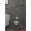 Kare Krom Yapışkanlı Açık Tuvalet Kağıtlığı