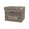 Kare Şekilli Kapaklı Kumaş Kutu Organizer - 30 x 30 x 23 cm