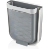 Katlanabilir Akordiyonlu Çöp Sepeti - 6 Litre - Gri