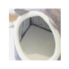 Katlanabilir keçe kedi evi, peluşlu yuva, gri renk