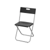 Katlanabilir Sandalye, Siyah