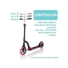 Katlanabilir Scooter, Ayarlanabilir T-Bar ile 8 Yaş ve Üzeri İçin