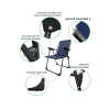 Katlanır Kamp Sandalyeleri, Oval Bardaklıklı Set, Lacivert