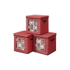 Katlanır Saklama Kutuları, 3lü Set, 30.5 cm Boyutunda