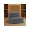 Katlanır Yatak Olabilen Tek Kişilik Koltuk, Gri