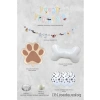 Kemik ve Pati Temalı Doğum Günü Balon Zinciri Seti, Sevimli Köpekler
