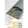 Kendinden Yapışkanlı Kablo Kanalı, 50x12mm 1 Metre Uzunlukta