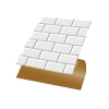 Kendinden Yapışkanlı Metro Karo Desenli PVC Karo, 30x30 cm