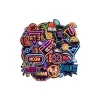 Kendinden Yapışkanlı Neon Sticker Seti - Retro ve Vintage Temalı