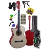 Kesik Kasa 4/4 Klasik Gitar, Tuner ve Aksesuarlar Dahil