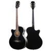 Kesik Kasa Siyah Akustik Gitar, 4/4 Yetişkin Modeli