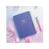 Keten Kapatmalı A5 Tarihsiz Not Defteri, Lila Renk