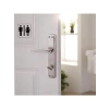 Kilitlenebilir WC Banyo Kapı Kolu - Nikel İnox, Sağa Sola Uygun