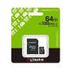Kingston 64GB microSDXC Canvas Select Plus Gen3 100MB/s A1 Card + Adapter