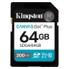 Kıngston 64GB Sd Canvas Go+ SDG4/64GB