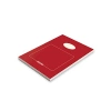 Kırmızı A5 Karton Kapaklı Bloknot, 80 Yaprak Düz Tasarım