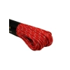 Kırmızı Beyaz Desenli Paracord İp ile Dayanıklı Kullanım