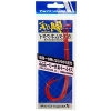 Kırmızı/Gümüş Renkli Curly Tai Rubber Nectie, Tek Parça