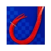 Kırmızı/Gümüş Renkli Curly Tai Rubber Nectie, Tek Parça