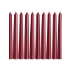Kırmızı İnce Şamdan Mum Seti - 10lu Paket, 25 cm