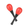 Kırmızı Marakas Seti, 2 Adet Plastik Maracas
