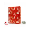 Kırmızı Noel Temalı Kapaklı Hediye Kutusu - 27x19x7 cm