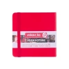 Kırmızı renkli 12 x 12 cm ölçülerinde 140 g eskiz defteri, 80 yapraklı tasarım