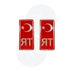 Kırmızı Türkiye TR Plaka Sticker - 2li Set