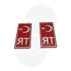 Kırmızı Türkiye TR Plaka Sticker - 2li Set