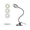 Klipsli LED Masa Lambası - USB Girişli, 3 Işık Modu