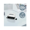 Kompakt Metal Mini Delgeç, 10 Sayfa Kapasiteli, Beyaz