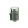 Kompakt Paslanmaz Çelik Yemek Termosu - Yeşil Renk, 0.4 Litre