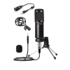 Kondansatör Stüdyo Mikrofonu - Mini Tripod ve Ses Kartı ile