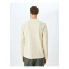 Koton Pamuk Karışımlı Dokulu Basic Bisiklet Yaka Sweatshirt