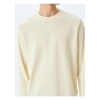 Koton Pamuk Karışımlı Dokulu Basic Bisiklet Yaka Sweatshirt