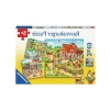 Köyde tatil temalı 3x49 parçalı yapboz seti