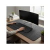 Koyu Gri Renk 120x60 cm Mouse Pad, 3mm Kalınlık