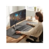 Koyu Gri Renk 120x60 cm Mouse Pad, 3mm Kalınlık