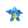 Koyu Mavi Ejderha Şeklinde Sesli Köpek Oyuncağı, 35 Cm