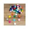 Koyu Mavi Peluş Ponpon Seti - 2.2 cm, 20 Adet