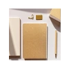 Kraft Kapaklı A5 Noktalı Not Defteri, 180 Derece Açılabilir