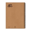 Kraft Kapaklı Spiralli A4 Defter (140 Sayfa)